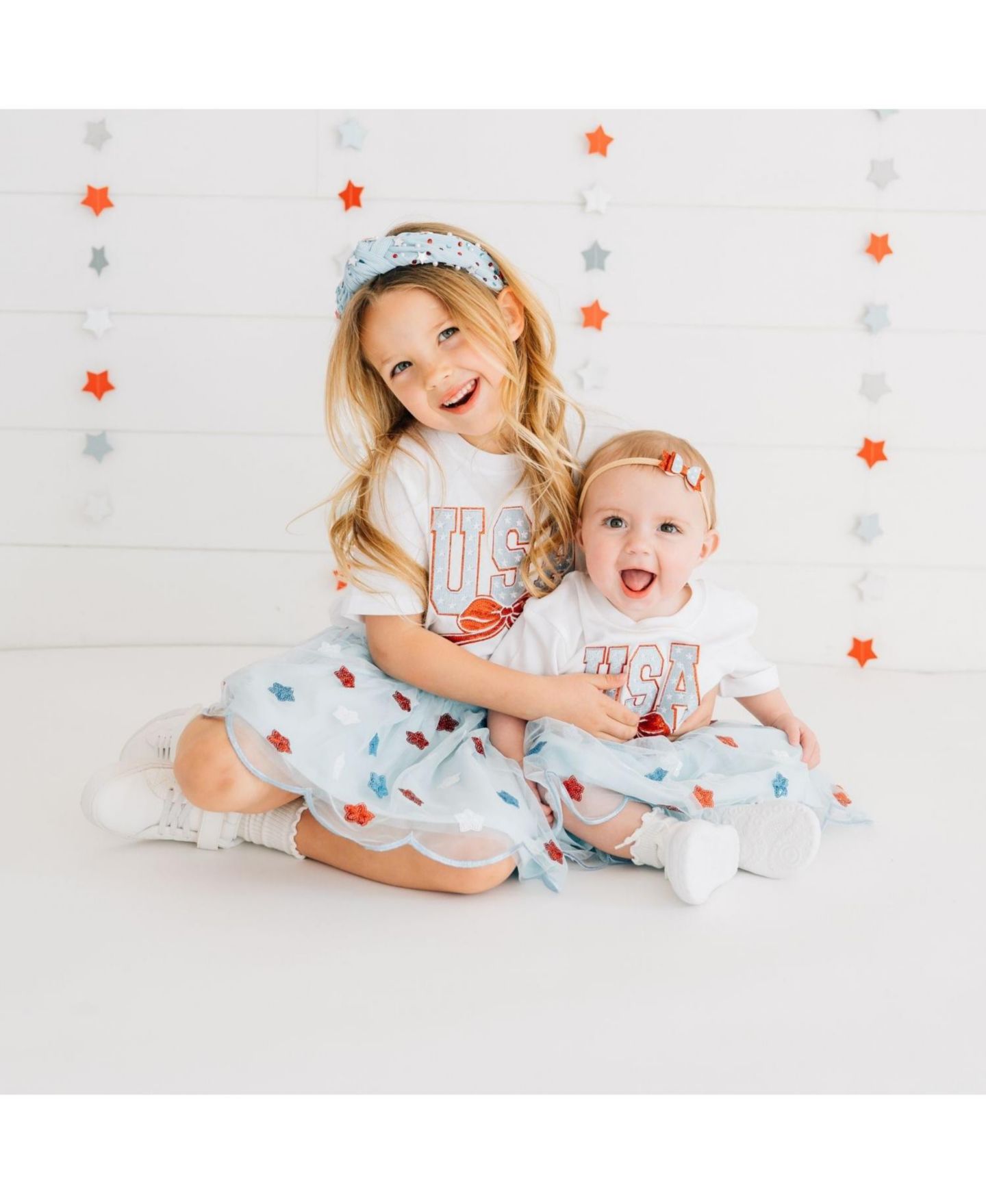 Аксессуары для волос Sweet Wink USA Stars Gemstone Headband для девочек, цвет: Светлый синий — фото 4