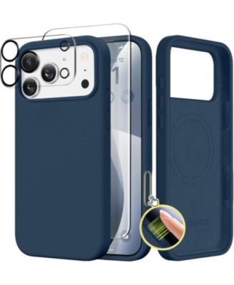 Magnetic for iPhone 17 Pro Max Case, Compatible with MagSafe, Liquid Silicone Anti-Scratch Shockproof Protective Phone Case