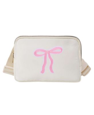 Sweet Wink Coquette Bow Patch Belt Bag - Ivory 30$