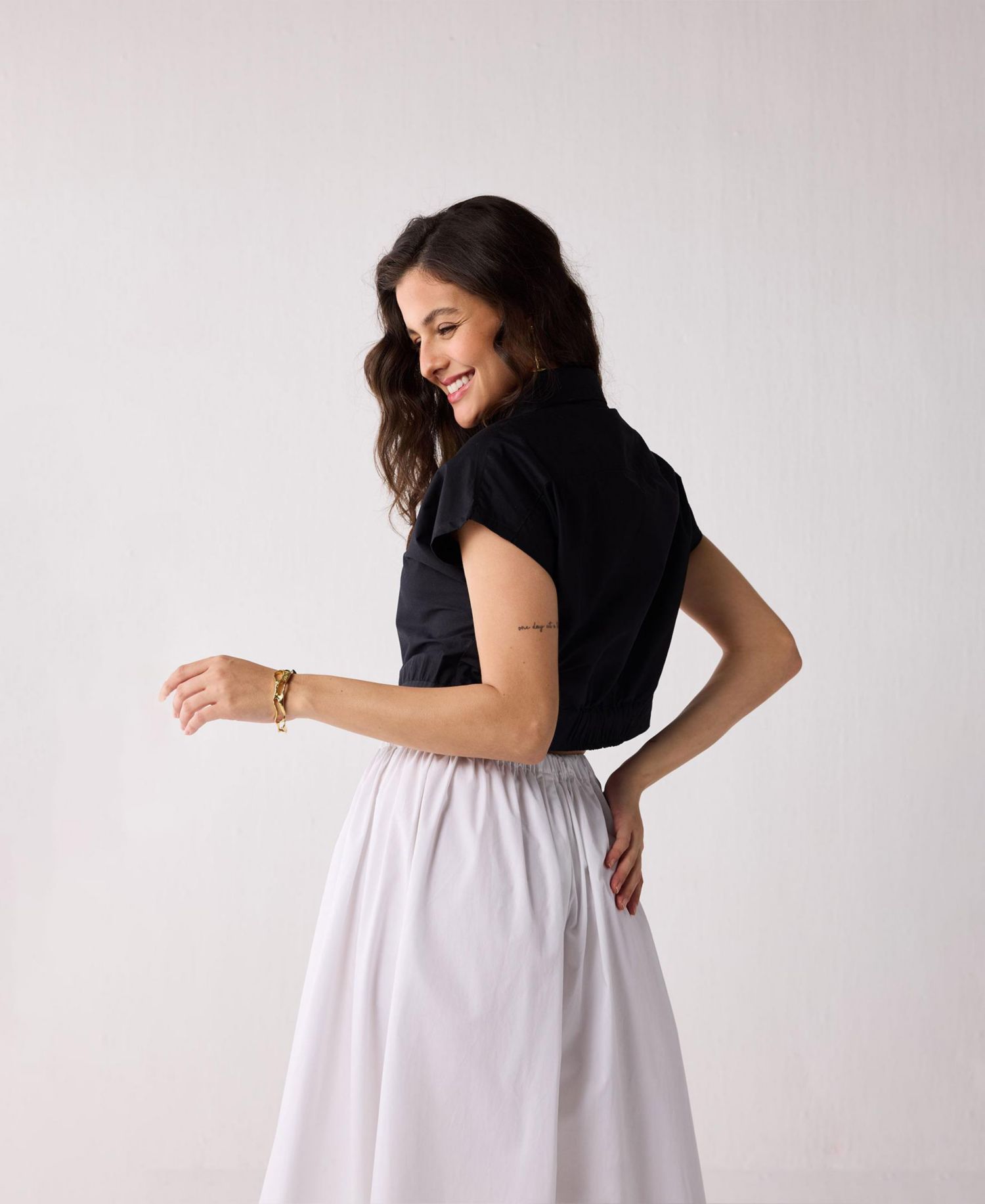 Women's Oversized Crop Shirt