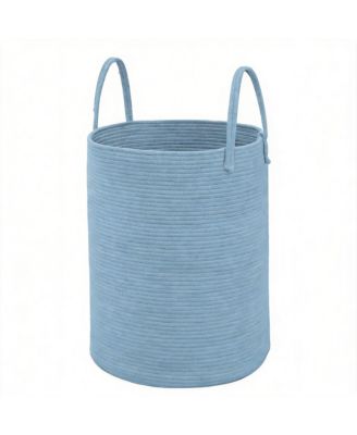 Woven Cotton Rope Laundry Hamper Storage Bin Gift Basket