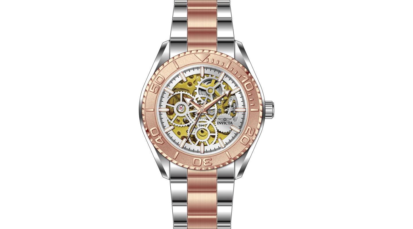 Мужские часы Invicta 69763 Objet D Art Mechanical MG11 Steel Dial, цвет: Серебряный — фото 2