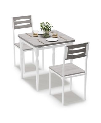 2-Person 3-Piece Compact Dining Table Set