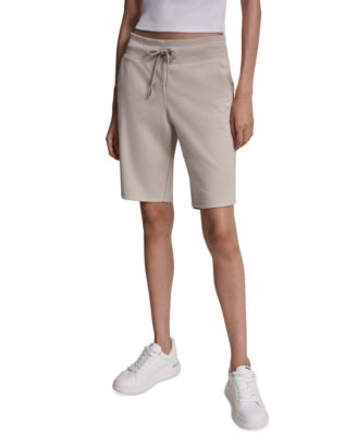 Women's Embroidered Logo Bermuda Shorts
