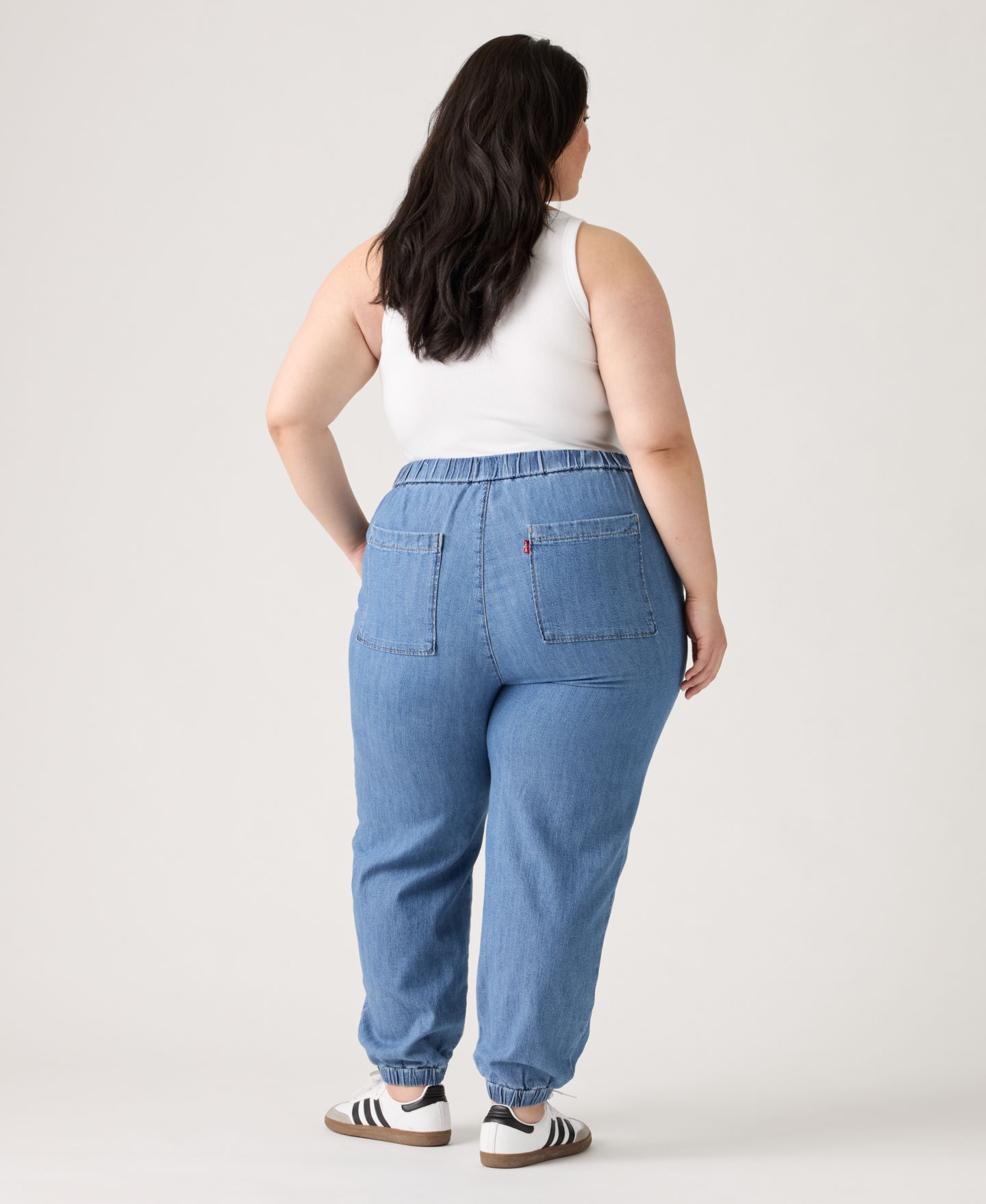 Женские брюки Levi's Plus Size Tapered-Leg Mid-Rise Jogger, цвет: Going Steady Jogger — фото 3
