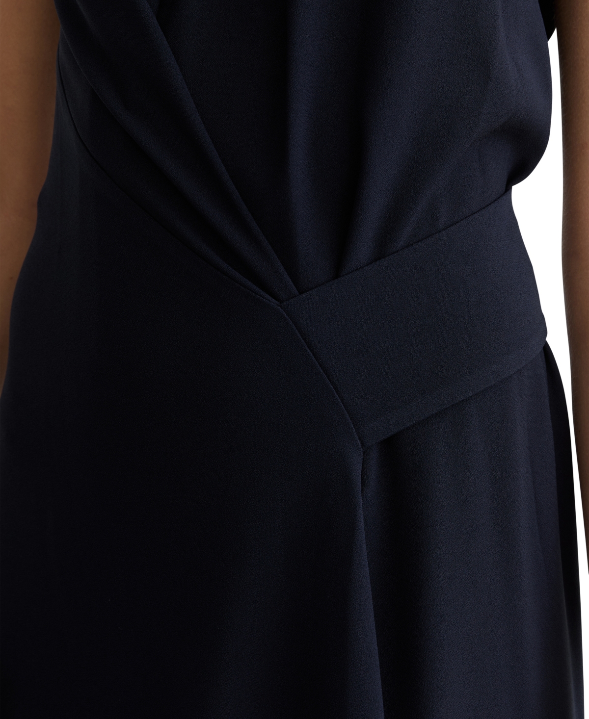 Reiss Women's Drape-Detail Sleeveless Midi Dress