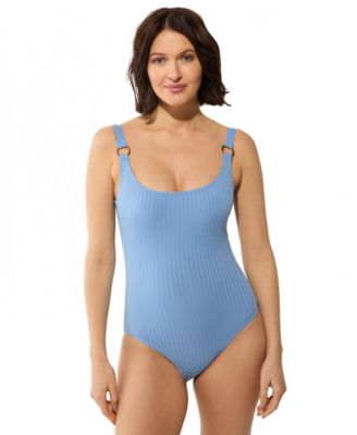 Michael Kors Women's Scoop Neck One-Piece Swimsuit