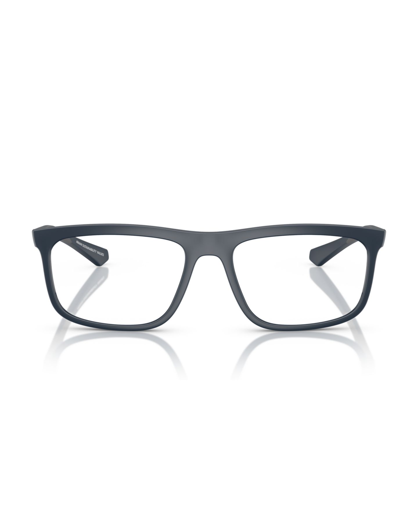 Мужские очки Emporio Armani Square Eyeglasses, EA3246, цвет: Матовый синий — фото 2