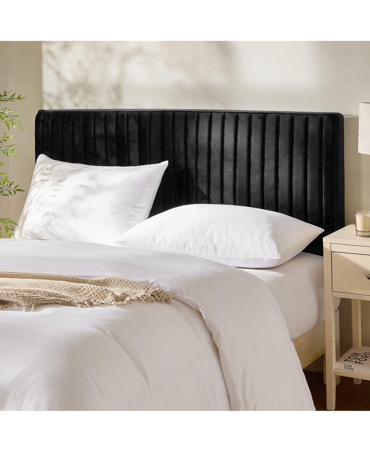 Nestl Velvet Headboard, wall mounted, peel and stick, easy assemble