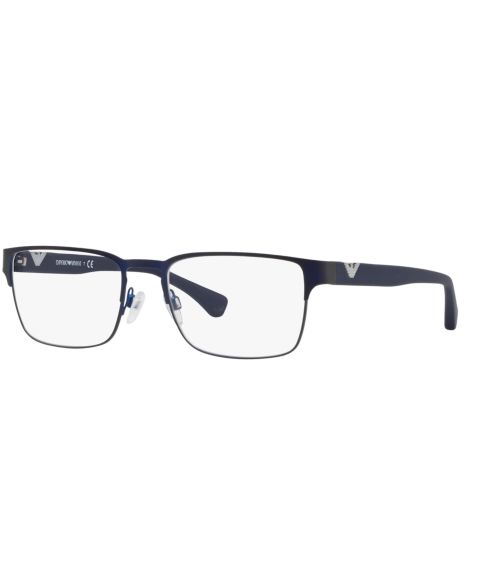 Мужские очки Emporio Armani Square Eyeglasses, EA1027, цвет: Матовый синий