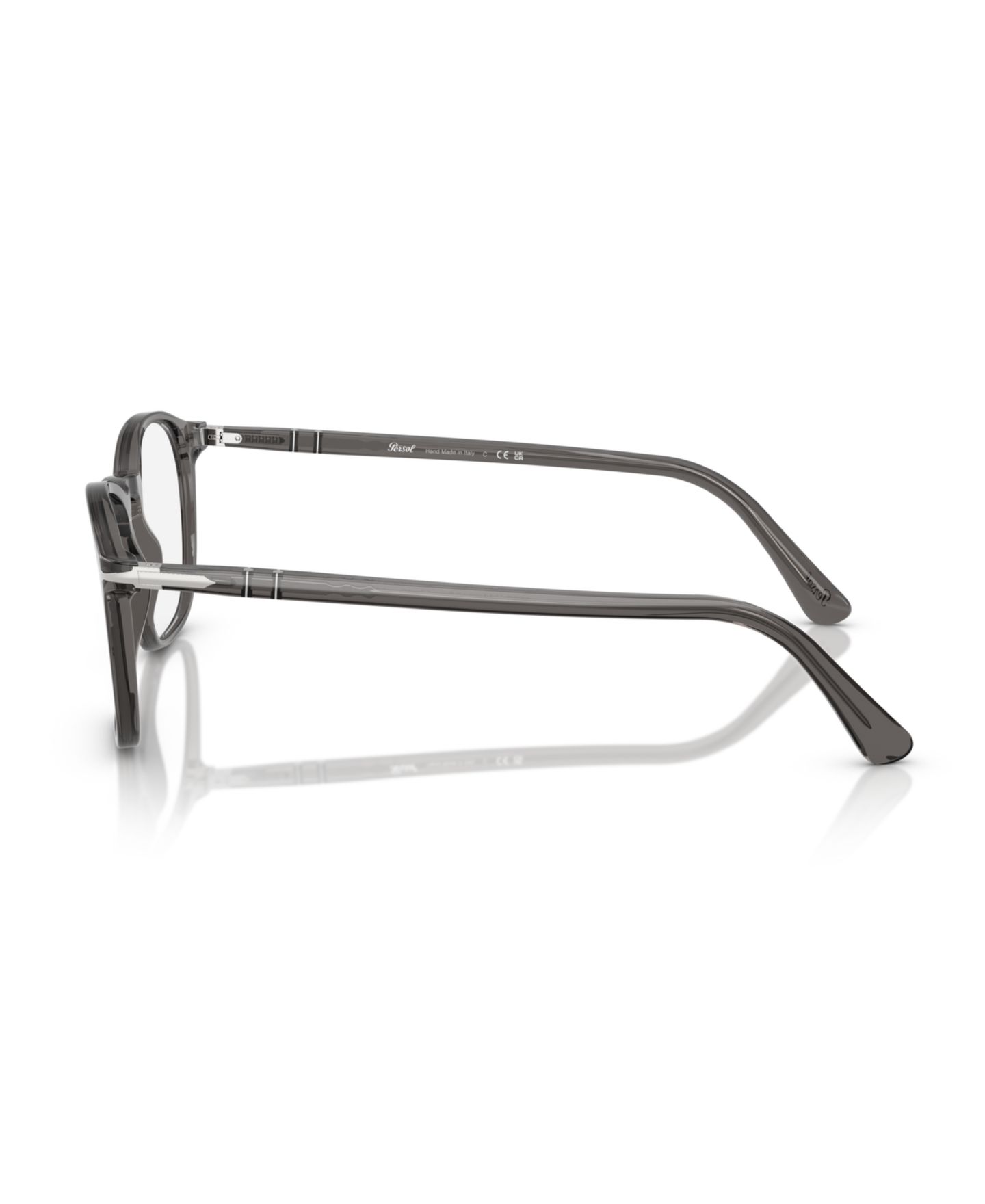 Мужские очки для зрения Persol PO3007VM квадратные, цвет: Прозрачный серый — фото 3