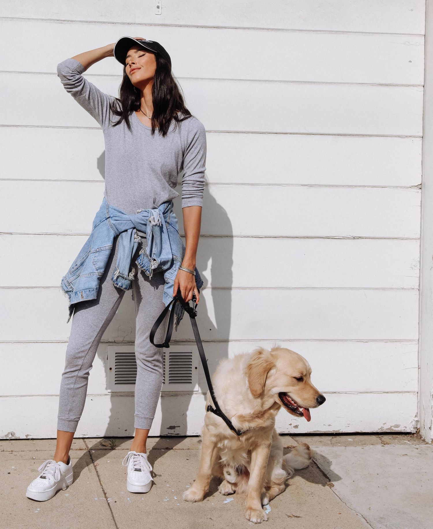 Womens Matching Family Two Piece Cotton Long Sleeve Shirt and Pants Solid Color Pajamas