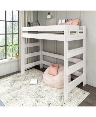 Farmhouse Twin over Full Bunk Bed with Storage Drawers, Driftwood