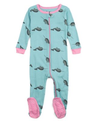 Baby Girls Matching Family One-Piece Cotton Sleep 'n Play Footed Pajamas - Animals and Wildlife Prints