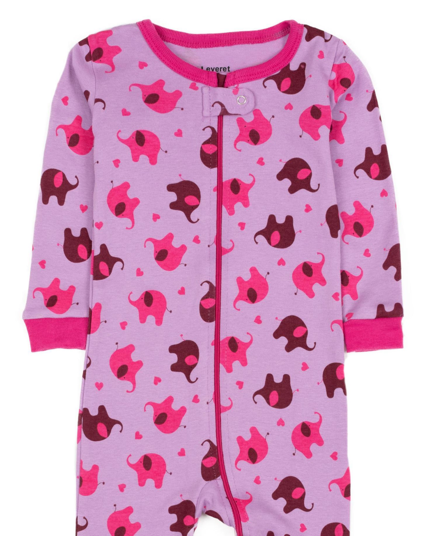 Baby Girls Matching Family One-Piece Cotton Sleep 'n Play Footed Pajamas - Animals and Wildlife Prints