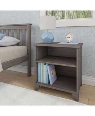 Max and Lily Classic Wood Nightstand with Shelves, Kids Bedside Table/End Table, Small Nightstand for Bedroom