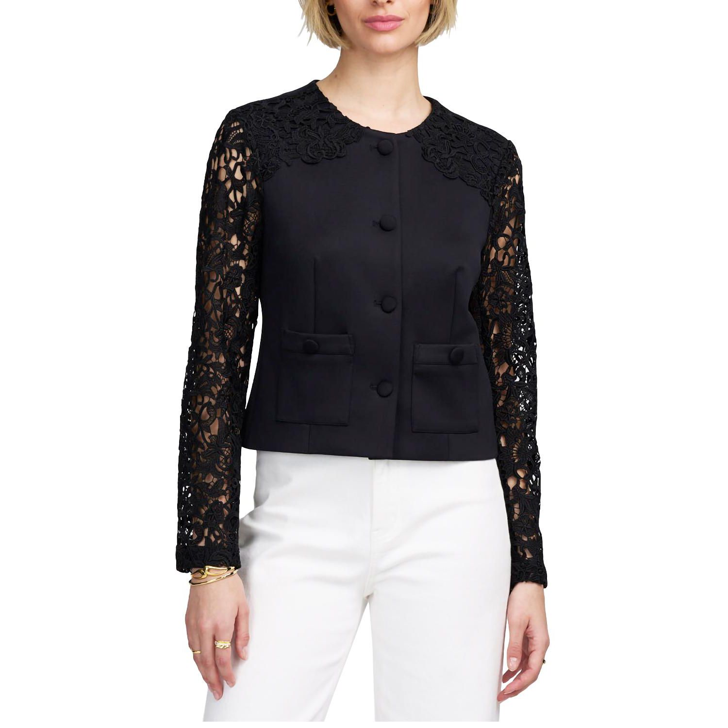 Women's Lace Satin Jacket