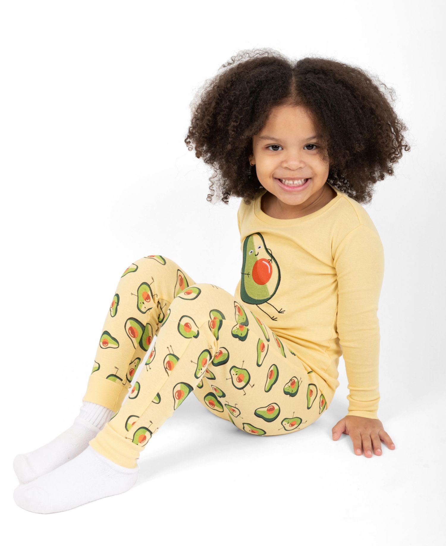 Toddler Girls Matching Family Two-Piece Cotton Long Sleeve Shirt and Pants Pajama Set