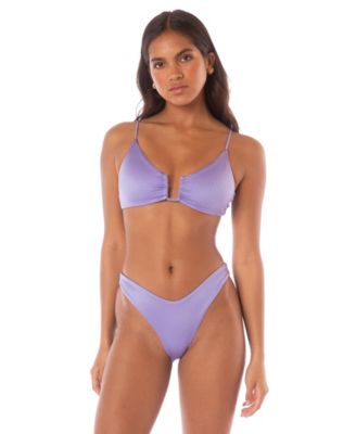 Women's Neon Orange Bia Bikini Top
