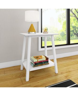 Max and Lily Solid Wood Nightstand, Mid-Century Modern Bedside Table, Side Table for Bedroom