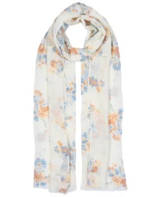 Floral Crinkled Wrap Scarf