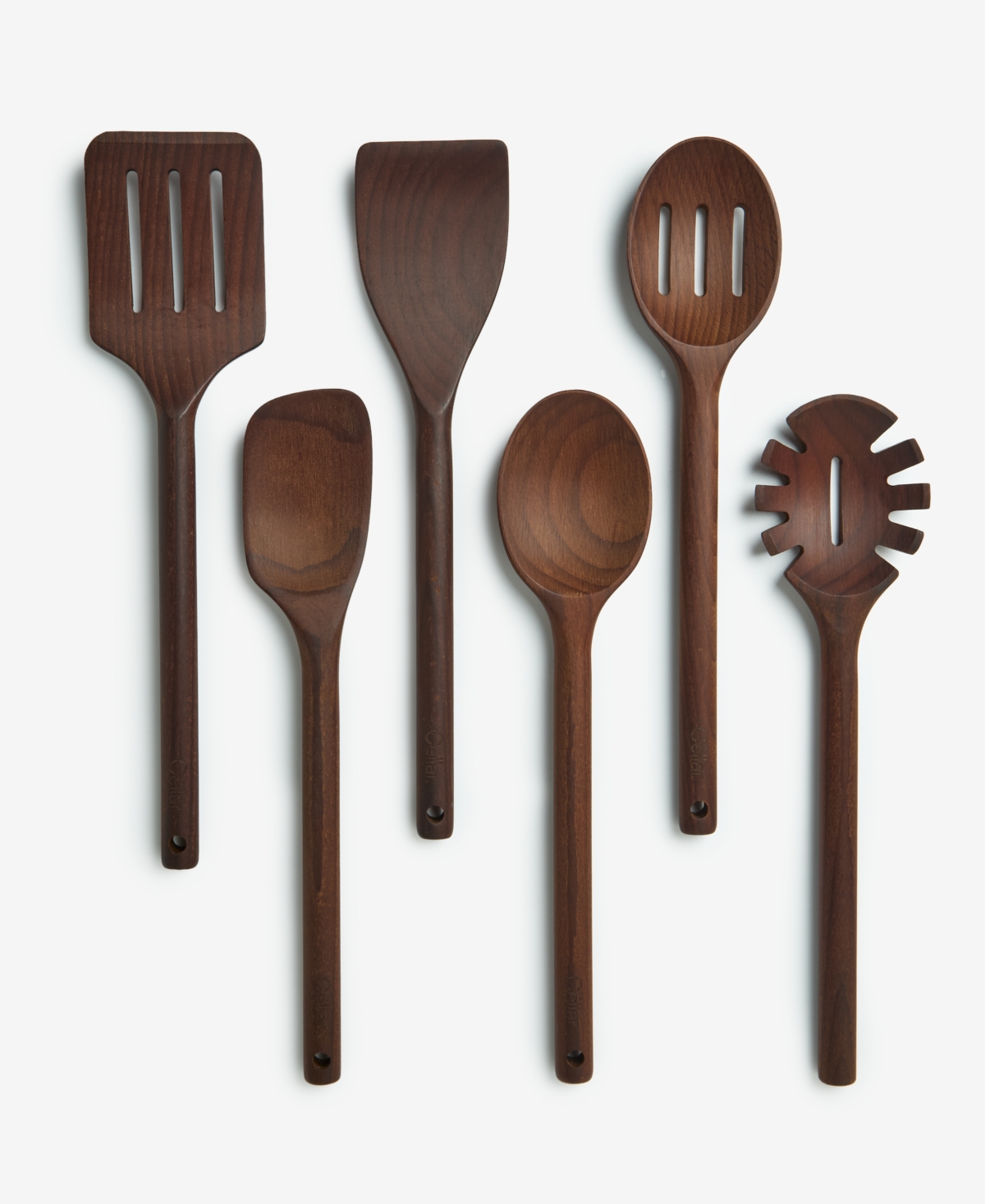 The Cellar Toasted Beechwood 6-piece Utensil Set, Macy's Exclusive