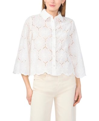 Women's Long-Sleeve Collared Shirt