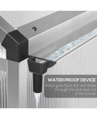 4' x 6' Portable Outdoor Walk-In Garden house w/ Roof Vent