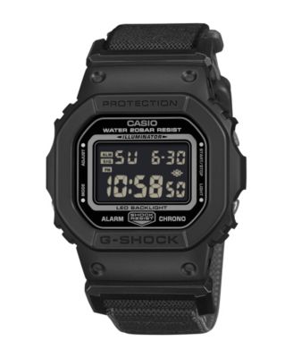 G-Shock Men's Japanese Quartz Digital Black and Gray Cloth Watch