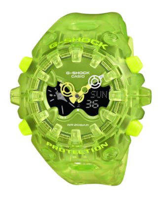 Men's Japanese Quartz Analog Digital Green Resin Watch 58.2mm