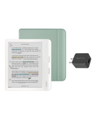Libra 32GB Colour eReader with Garden Basic SleepCover Case and AC Bundle