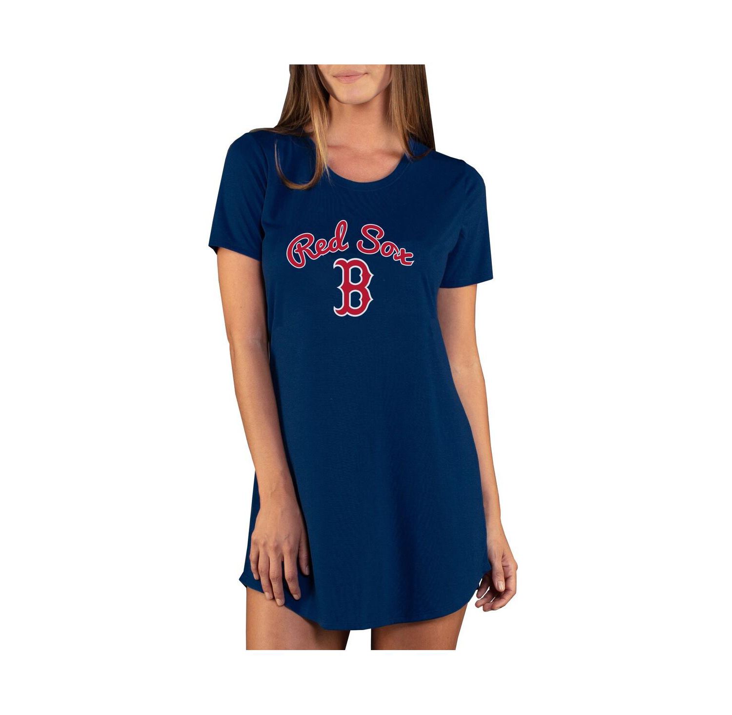Women's Navy Boston Red Sox Marathon Knit Nightshirt