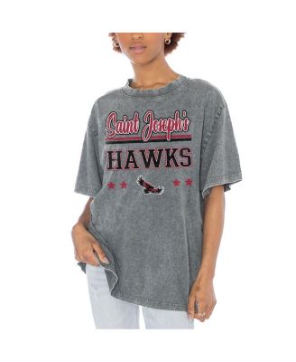Women's Gray Saint Joseph's Hawks Here to Play Oversized T-Shirt
