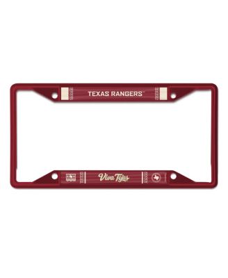 Texas Rangers 2026 City Connect Laser Cut Metal License Plate Frame
