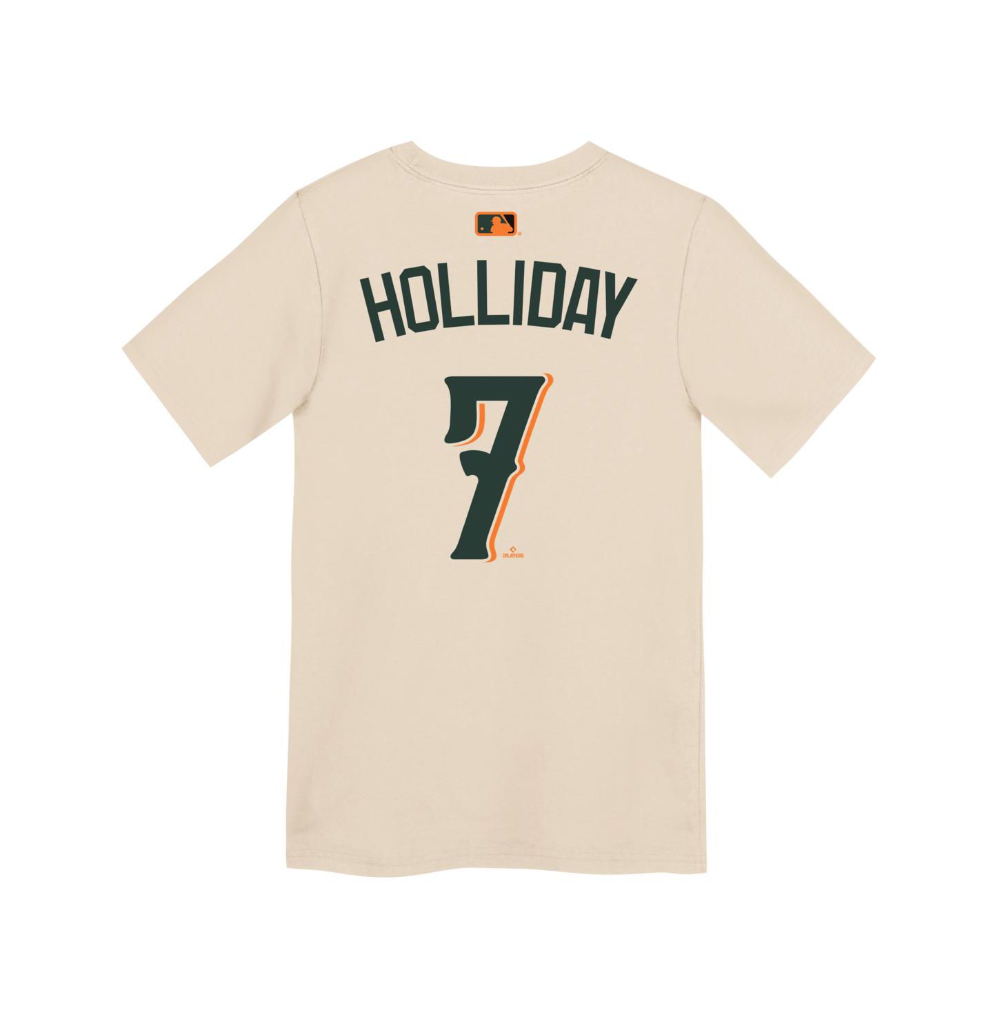 Детская футболка Nike Baltimore Orioles 2026 City Connect, Jackson Holliday, кремовая — фото 2