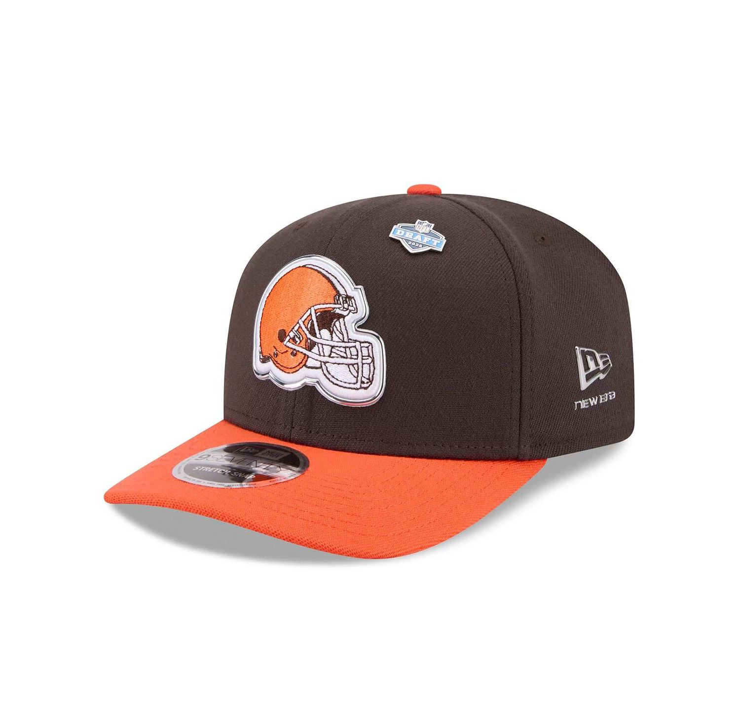 Men's Brown/Orange Cleveland Browns 2026 NFL Draft 9SEVENTY Adjustable Hat