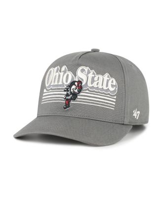 Men's Gray Ohio State Buckeyes Script Fade Hitch Adjustable Hat