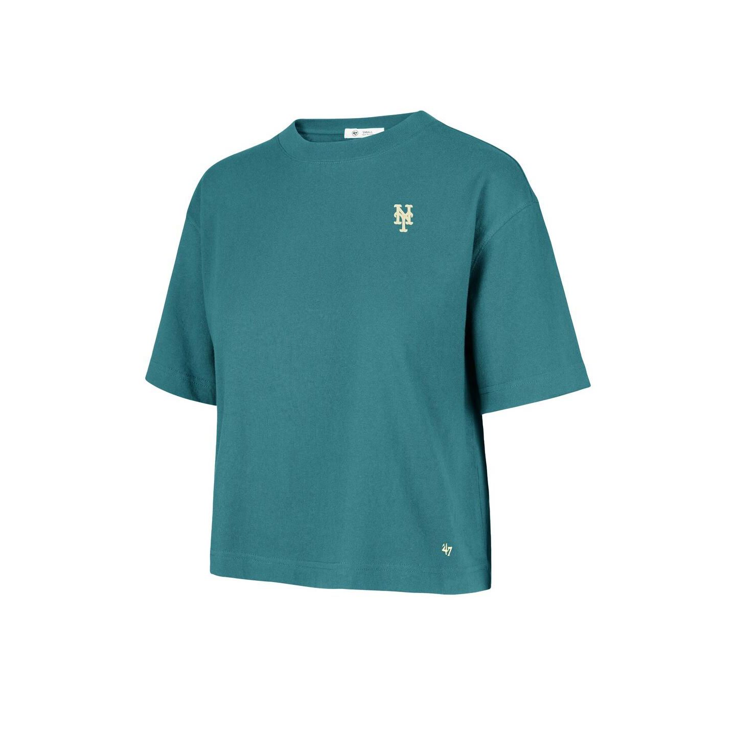Женская футболка '47 Brand Teal New York Mets Contemporary Basics Leon City — фото 3
