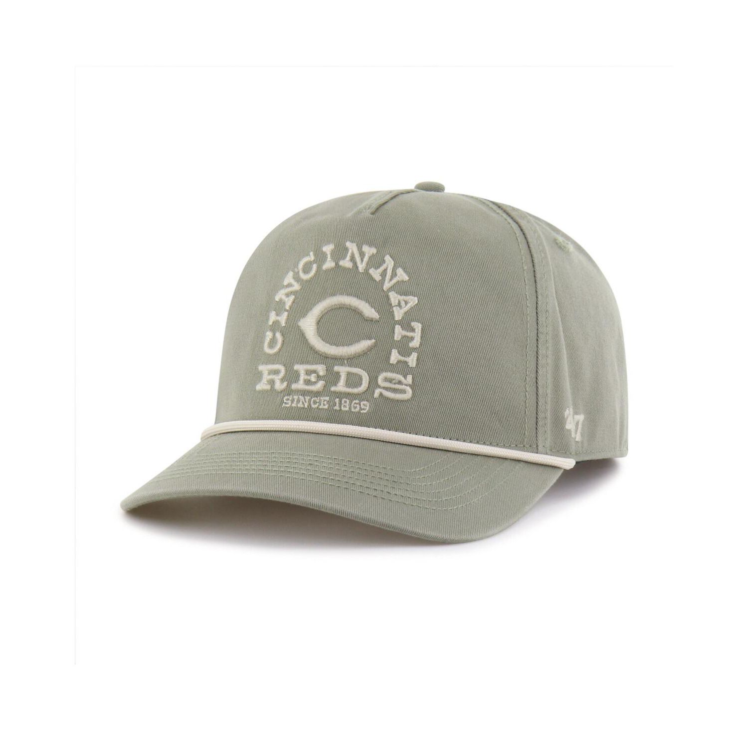 Men's Olive Cincinnati Reds Canyon Ranchero Hitch Adjustable Hat