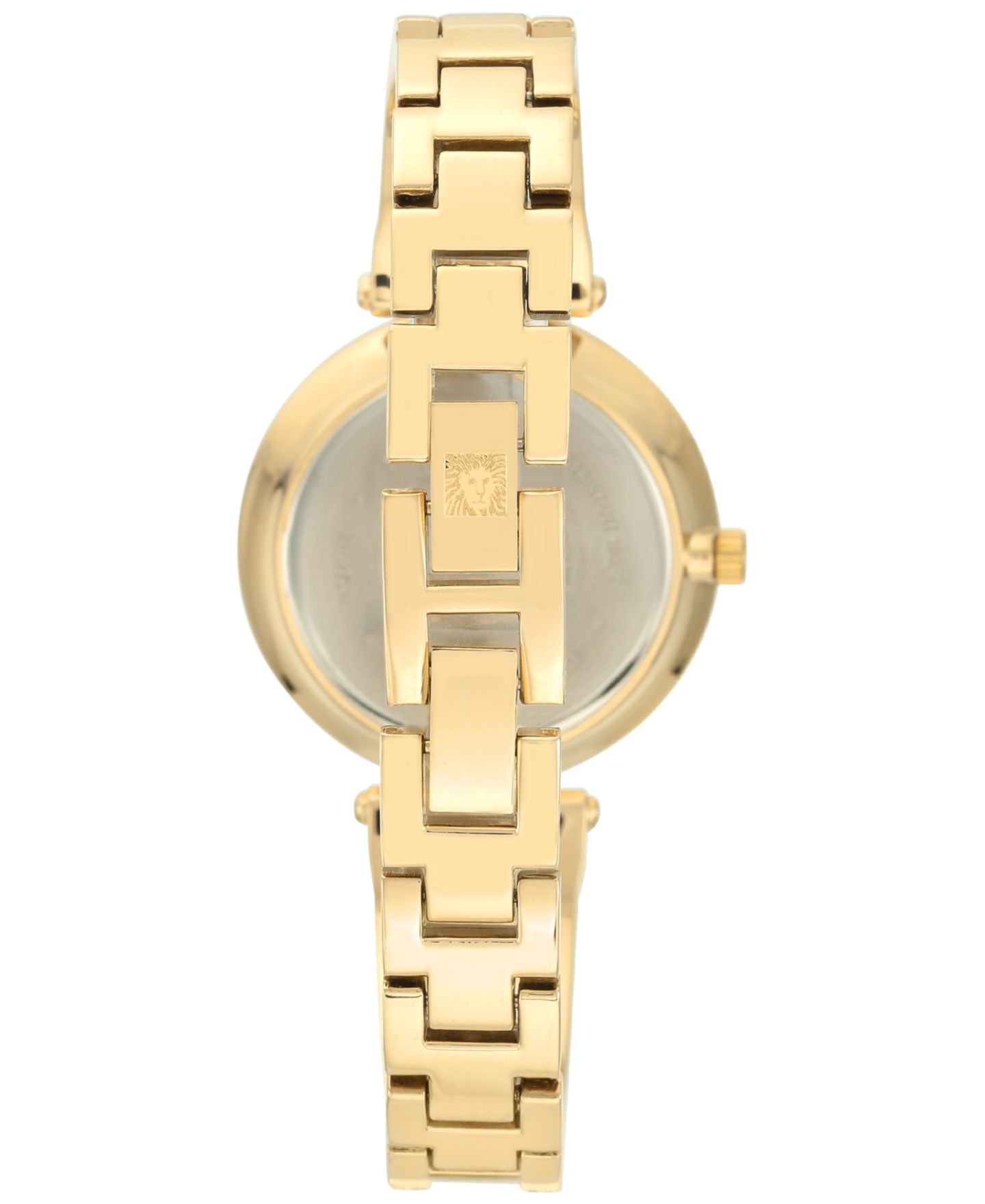 Женские часы Anne Klein Diamond Accent Gold-Tone and Ivory Bracelet Watch 34mm — фото 3