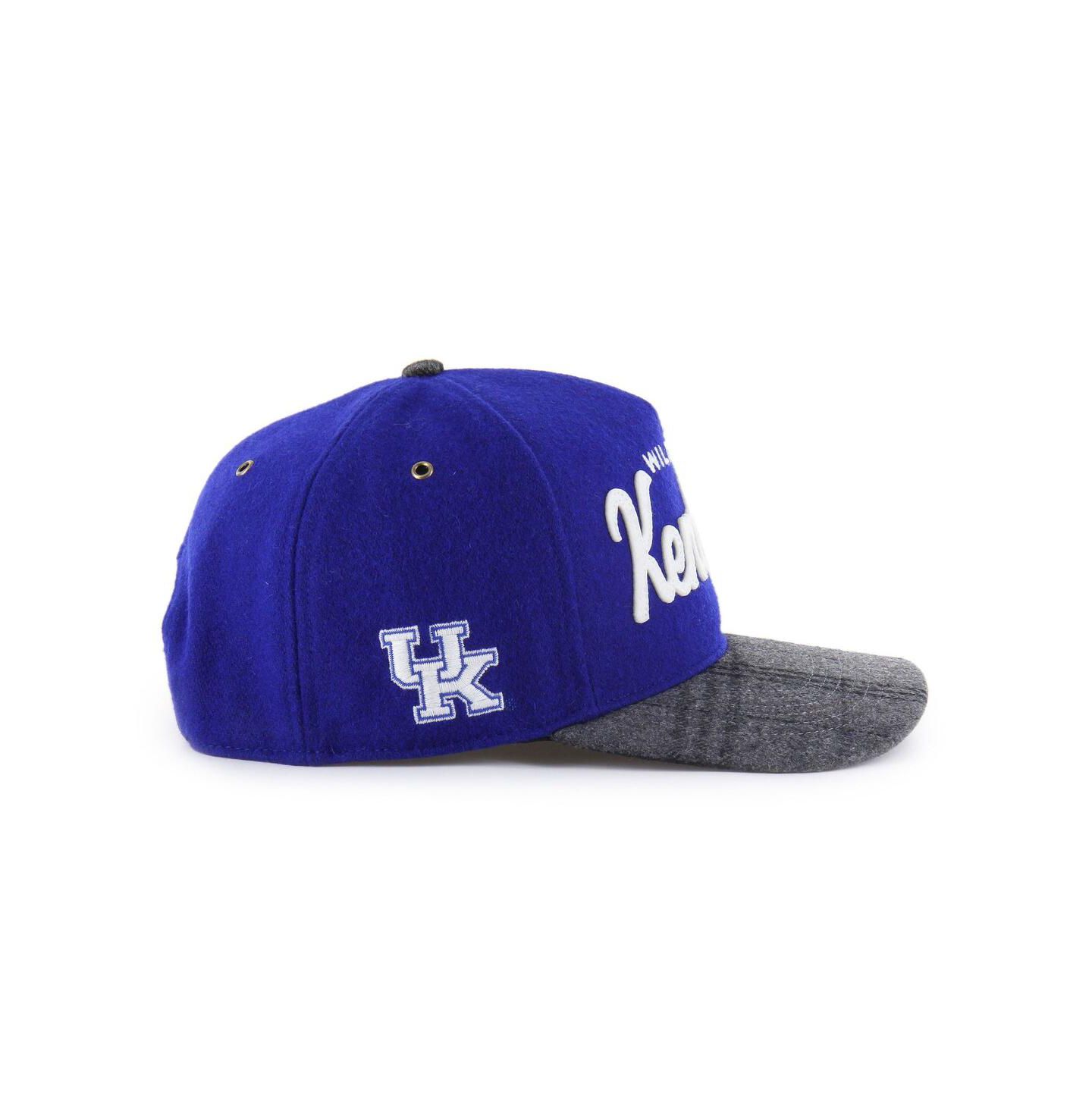 Кепка '47 Brand Royal Kentucky Wildcats Windowpane Plaid Collection Hitch Adjustable Hat — фото 3