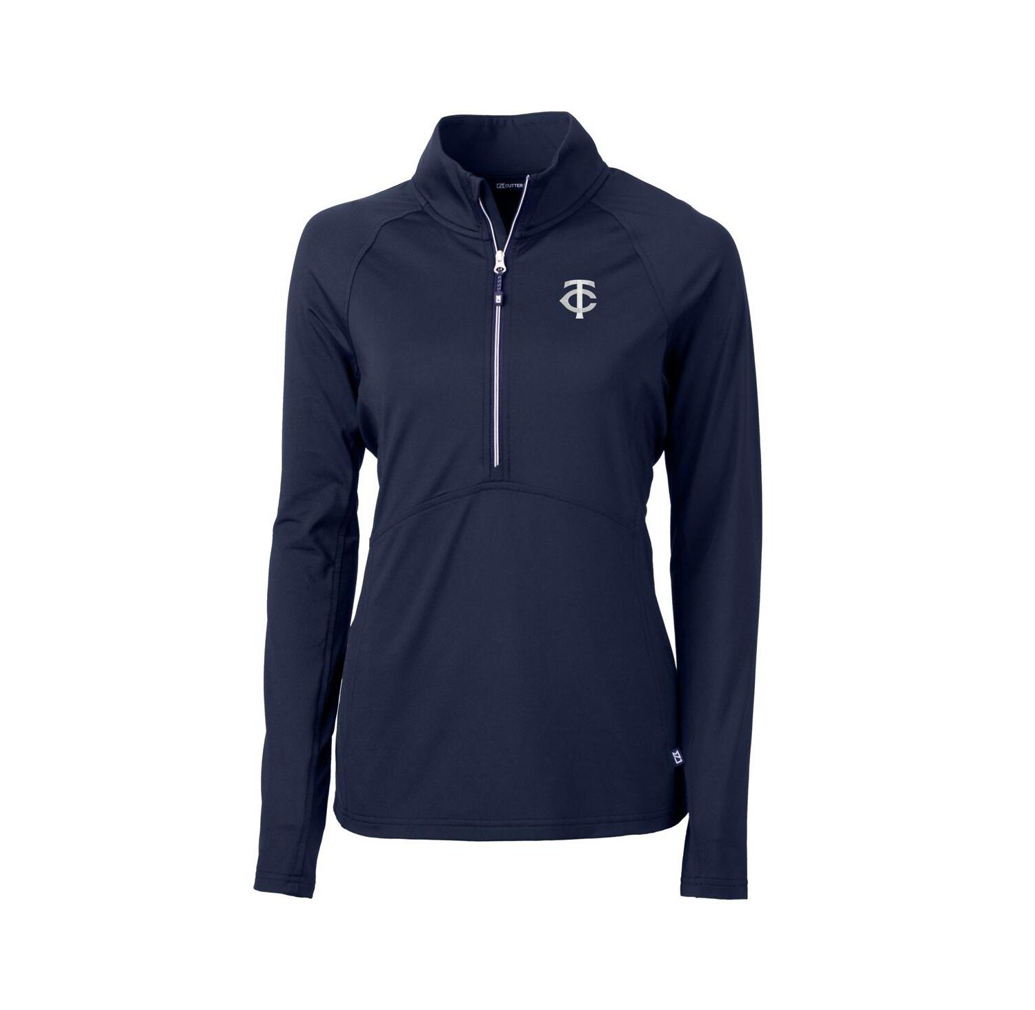 Women's Navy Minnesota Twins Adapt Eco Knit Stretch Half-Zip DryTec Top