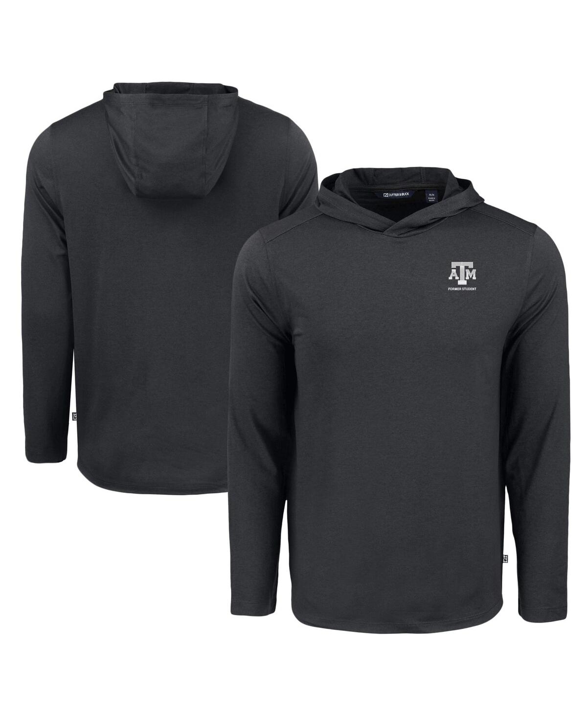 Cutter & Buck Men's Black Texas A&M Aggies Coastline Epic Comfort Eco Long Sleeve Hoodie T-Shirt - Black