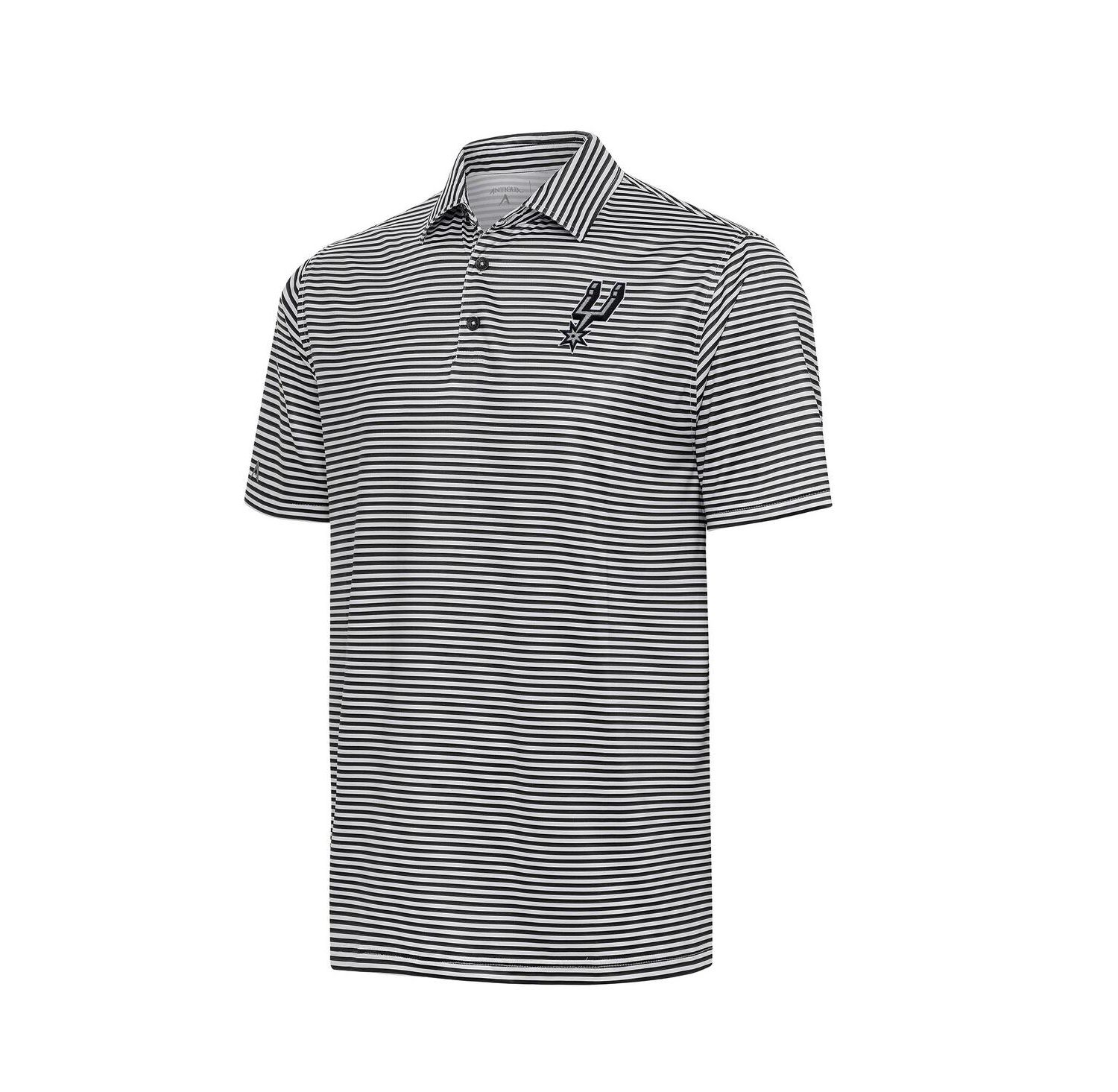 Men's Black San Antonio Spurs Skills Polo Shirt