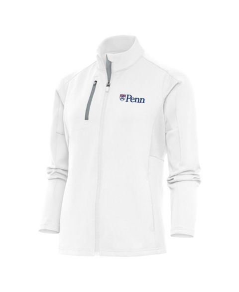 Женские куртки Antigua Women's White Pennsylvania Quakers Generation Full-Zip Jacket