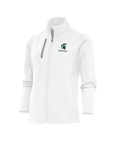 Женские куртки Antigua Women's White Michigan State Spartans Basketball Generation Full-Zip Jacket