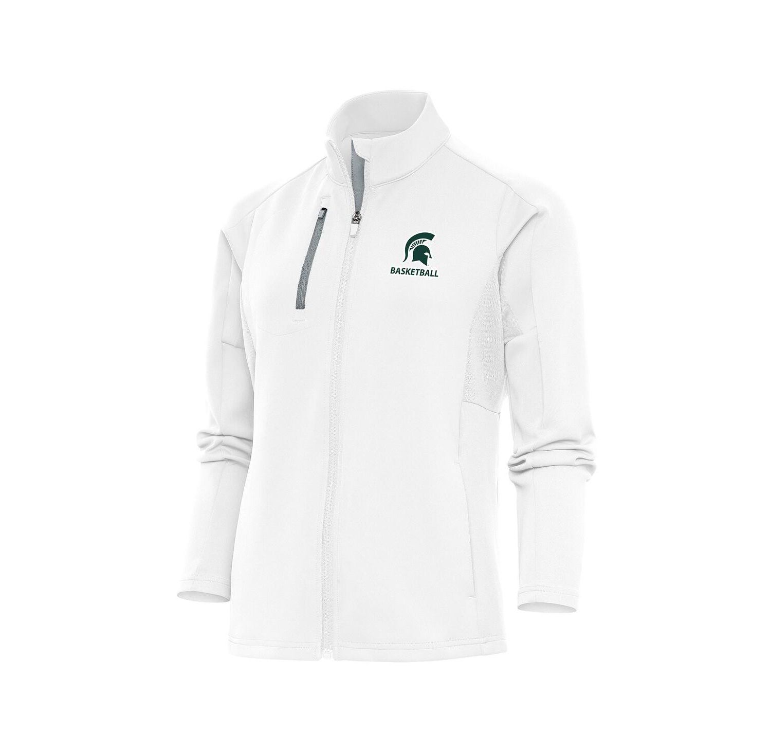 Women's White Michigan State Spartans Basketball Generation Full-Zip Jacket