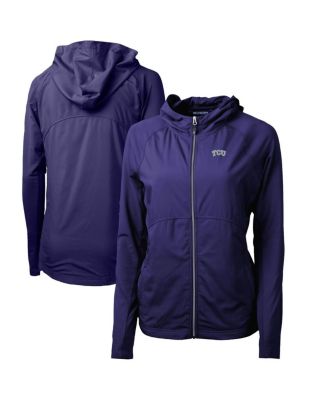 Women's Purple TCU Horned Frogs Adapt Eco Knit Full-Zip Hoodie