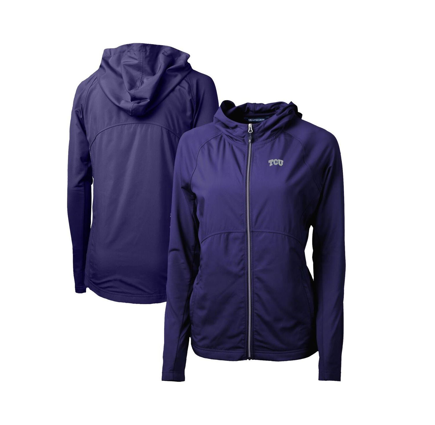 Women's Purple TCU Horned Frogs Adapt Eco Knit Full-Zip Hoodie