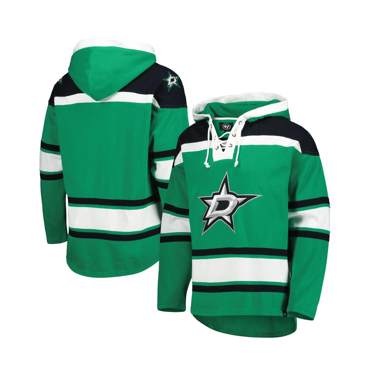 Мужское худи '47 Brand Kelly Green Dallas Stars Superior Lacer — фото 1